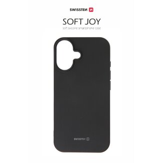 Swissten Swissten Soft Joy Apple iPhone 16 Hoesje - Zwart