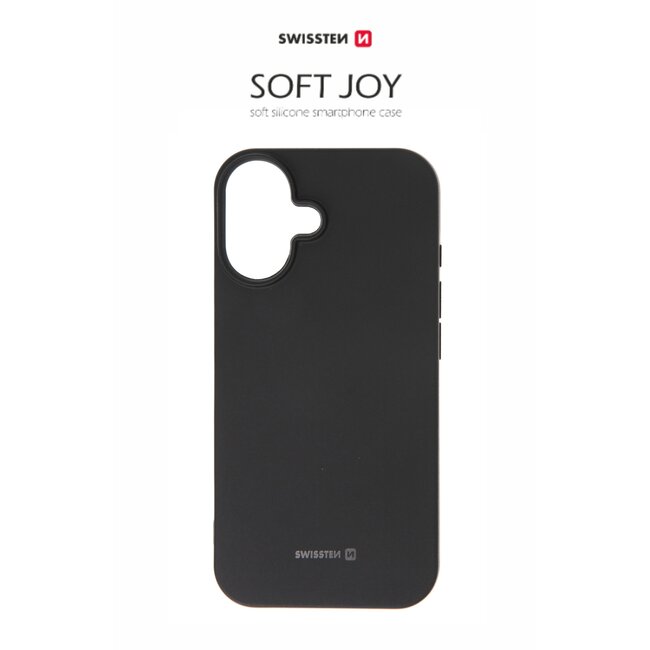 Swissten Soft Joy Apple iPhone 16 Hoesje - Zwart