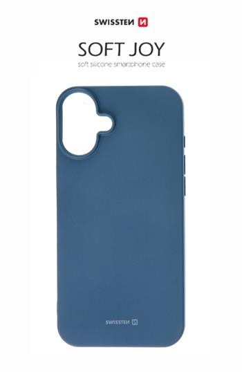Swissten Soft Joy Apple iPhone 16 Hoesje - Blauw