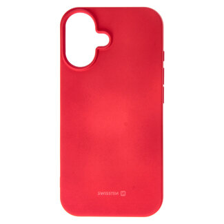 Swissten Swissten Soft Joy Apple iPhone 16 Hoesje - Rood