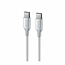Swissten Gevlochten USB-C naar USB-C kabel - 1.5M - Versie 2.0 - 60W - Wit