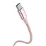 Swissten Gevlochten USB-C naar USB-C kabel - 1.5M - Versie 2.0 - 60W - Roze