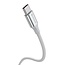 Swissten Gevlochten USB-C naar USB-A Kabel - 1.5M - Versie 2.0 - Wit