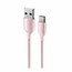 Swissten Gevlochten USB-C naar USB-A Kabel - 1.5M - Versie 2.0 - Roze