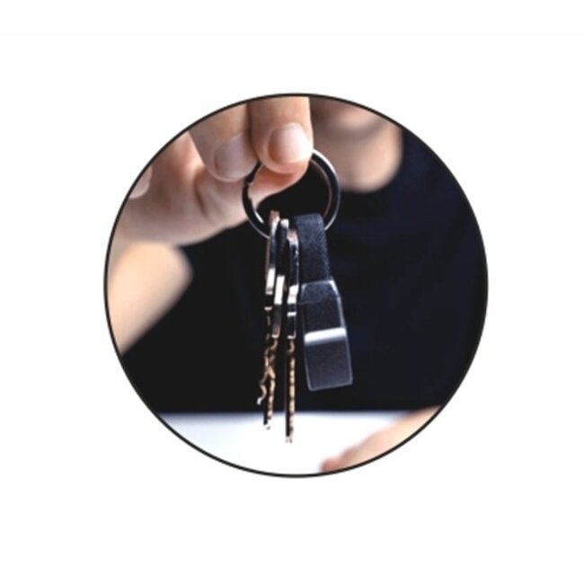 Swissten Magnetische Sleutelhanger USB-C naar USB-A Kabel - 9.7 CM - Zwart