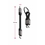 Swissten Magnetische Sleutelhanger USB-C naar USB-C Kabel - 9.7 CM - Zwart