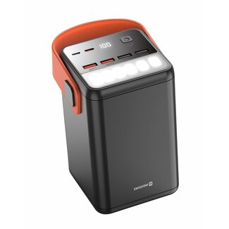 Swissten Swissten Powerbank Power Line - 60.000 mAh - Zwart - Retourdeal