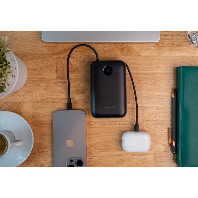 Swissten Powerbank Voltbox - 35W - 30.000 mAh - Zwart