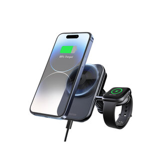 Mobilize Mobilize MagSafe Compatible Car Charger for Phone and Watch 18W Black