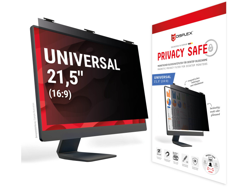 Displex DISPLEX Privacy Safe Desktop Uni 21.5inch (16:9) afbeelding