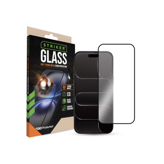 Striker Striker D3O Xtreme Impact Glass Screen Protector - Black Frame - Apple iPhone Air