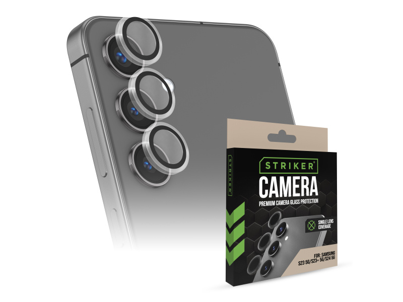 Striker Striker Single Lens Glass Camera Protector - Transparent - Samsung Galaxy S23 5G/S23+ 5G/S24 5G afbeelding