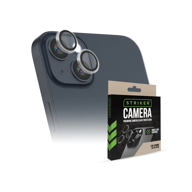 Striker Single Lens Glass Camera Protector - Transparent - Apple iPhone 14/14 Plus