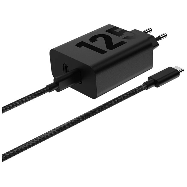 Motorola TurboPower Dual USB-C Wall Charger incl. USB-C Cable 2m. 125W Black