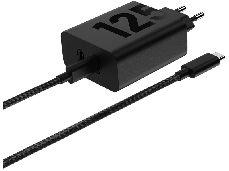 Motorola Motorola TurboPower Dual USB-C Wall Charger incl. USB-C Cable 2m. 125W Black afbeelding
