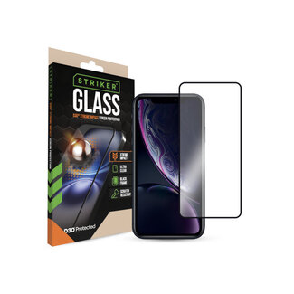 Striker Striker D3O Xtreme Impact Glass Screen Protector - Black Frame - Apple iPhone XR/11