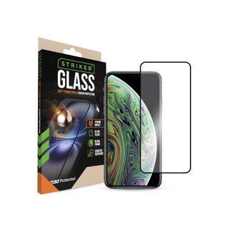 Striker Striker D3O Xtreme Impact Glass Screen Protector - Black Frame - Apple iPhone X/Xs/11 Pro