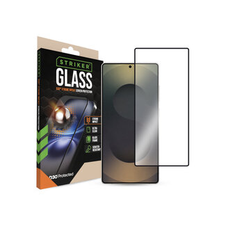 Striker Striker D3O Xtreme Impact Glass Screen Protector - Black Frame - Samsung Galaxy S25 Ultra 5G