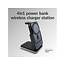 Mobilize 4in1 Wireless Charger Station with Detachable Power Bank 5000mAh Black