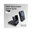 Mobilize 4in1 Wireless Charger Station with Detachable Power Bank 5000mAh Black