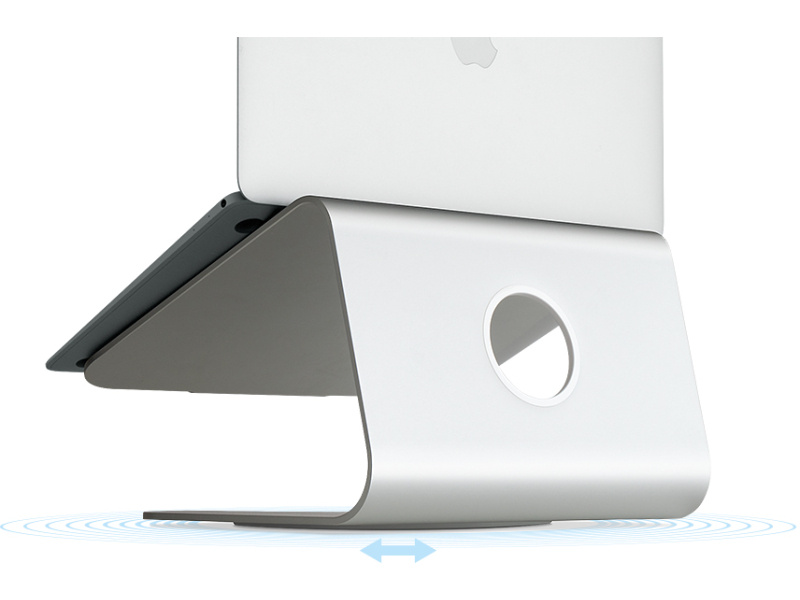 rain design Rain Design mStand 360 Laptop Stand + Swivel Base Silver actie pakket 5+1 gratis afbeelding
