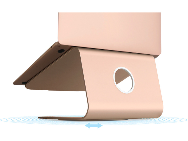 rain design Rain Design mStand 360 Laptop Stand + Swivel Base Rose Gold actie pakket 5+1 gratis afbeelding