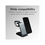 Mobilize 3in1 Aluminium Wireless Charger Station 15W