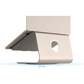 rain design Rain Design mStand 360 Laptop Stand + Swivel Base Starlight