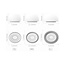 Xccess Silicon Replacement Ear Tips for Airpod Pro 1/2 Size S/M/L (3 Pair) White