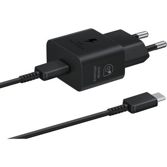 Samsung EP-T2510XBEGEU Samsung USB-C PD Wall Charger 25W + USB-C Cable Black Bulk