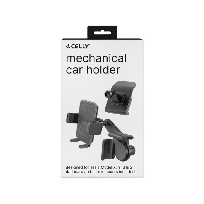 Celly Car Holder for Tesla Monitor and Dashboard Black