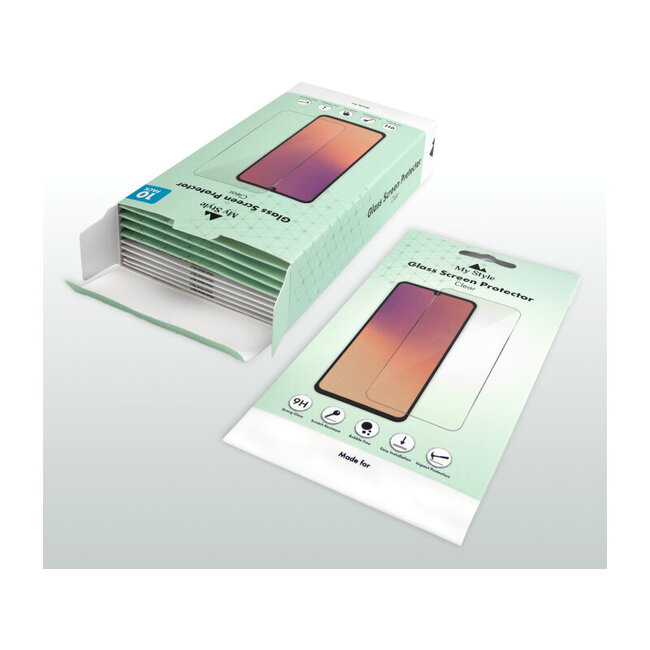 My Style Tempered Glass Screen Protector for Samsung Galaxy A35 5G/A36 5G/A55 5G/A56 5G/S24 FE 5G Clear (10-Pack)