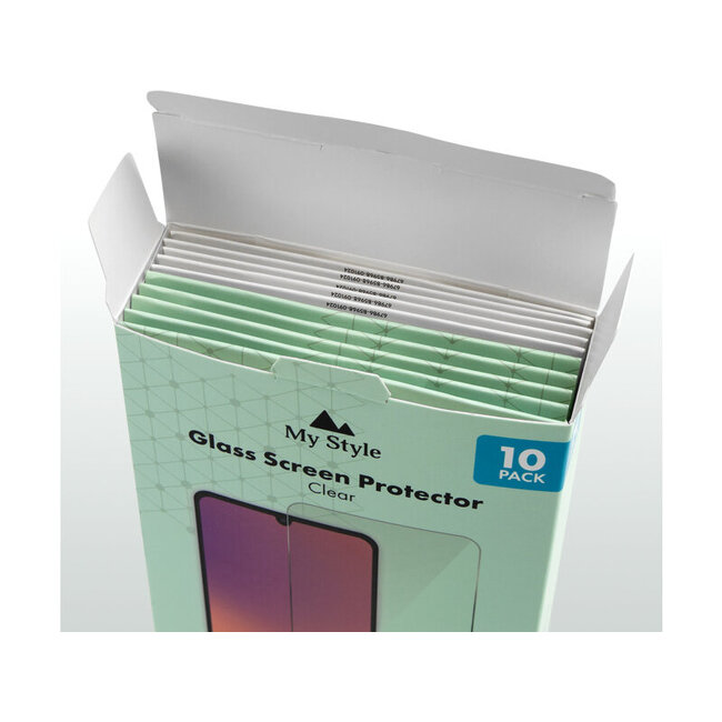My Style Tempered Glass Screen Protector for Samsung Galaxy A35 5G/A36 5G/A55 5G/A56 5G/S24 FE 5G Clear (10-Pack)