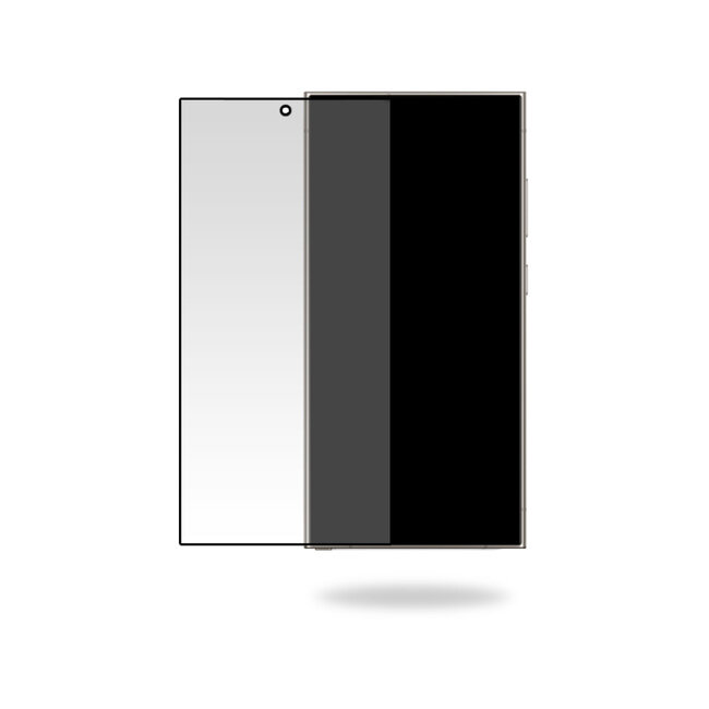 Mobilize Glass Screen Protector - Black Frame - Samsung Galaxy S24 Ultra 5G