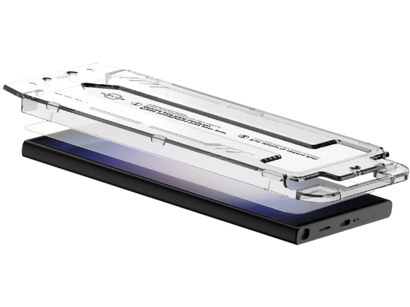ITSKINS ITSKINS Supreme Glass Screen Protector with Alignment Tool Samsung Galaxy S24 Ultra Clear afbeelding