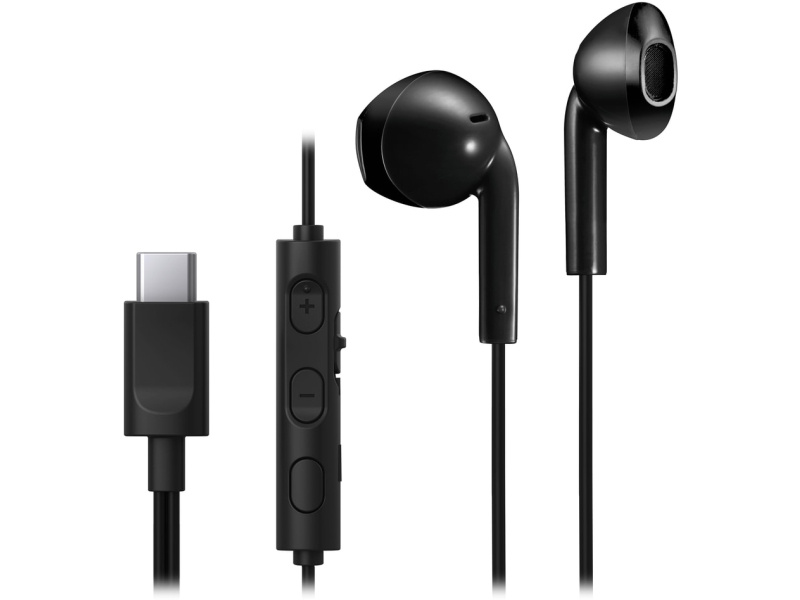 JVC HA-FR17UC JVC In-Ear USB-C Stereo Headset + Remote Black afbeelding