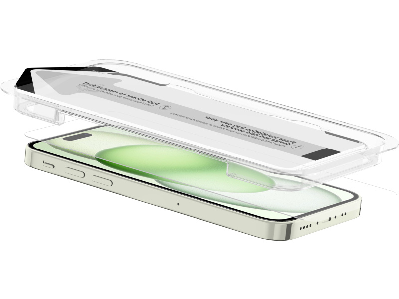 ITSKINS ITSKINS Supreme Glass Screen Protector with Alignment Tool Apple iPhone 15 Plus Clear afbeelding