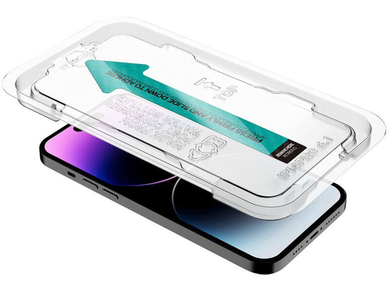 ITSKINS ITSKINS Supreme Glass Screen Protector with Alignment Tool Apple iPhone 14 Pro Clear afbeelding