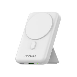 Mobilize Mobilize Magnetic Wireless Magsafe Compatible PD Stand Power Bank 10000mAh 15W White