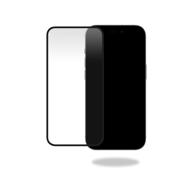 Mobilize Glass Screen Protector - Black Frame - Apple iPhone 15 Pro