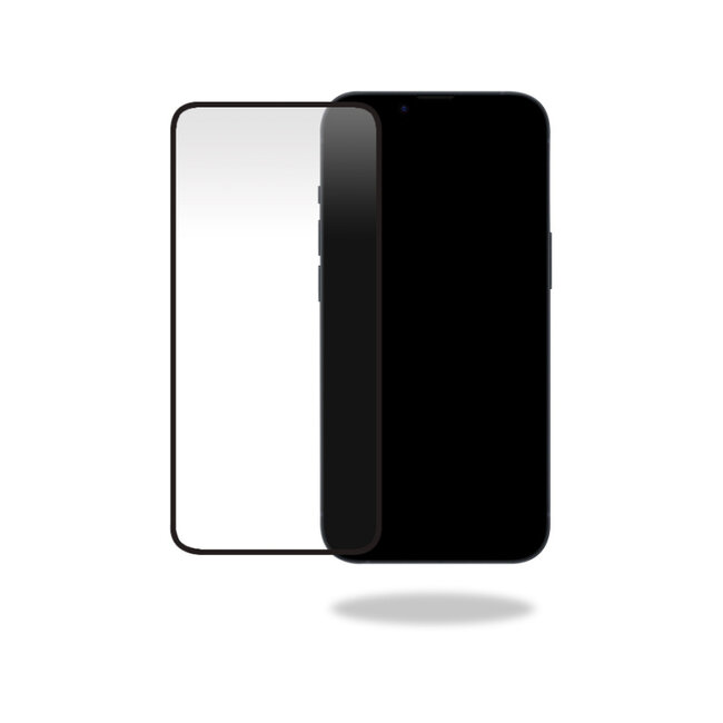 Mobilize Glass Screen Protector - Black Frame - Apple iPhone 15