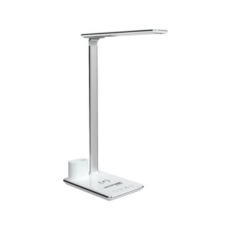 Real Power RealPower ChargeAIR All Light Wireless Charging Desk Lamp White/Silver