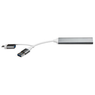 Xccess Xccess USB-C Multi-Hub to 4 USB Grey