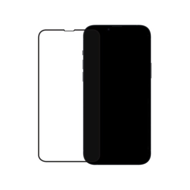 Mobilize Edge-To-Edge Glass Screen Protector Apple iPhone 13 Pro Max/14 Plus Black Full Glue