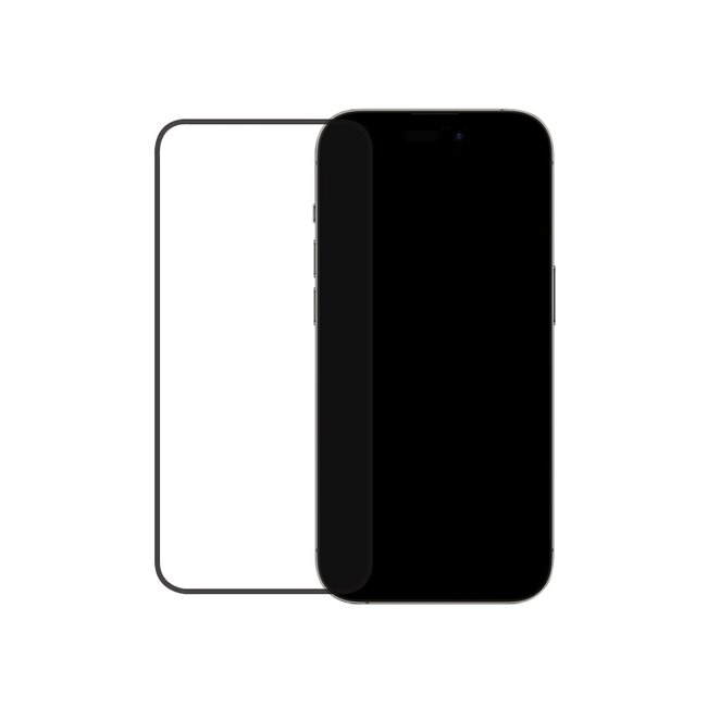 Mobilize Edge-To-Edge Glass Screen Protector Apple iPhone 14 Pro Black Full Glue