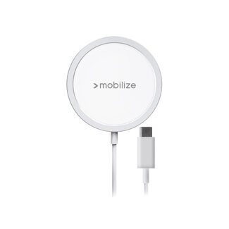 Mobilize Mobilize Magnetic Wireless Charger Magsafe Compatible 15W White Aluminium