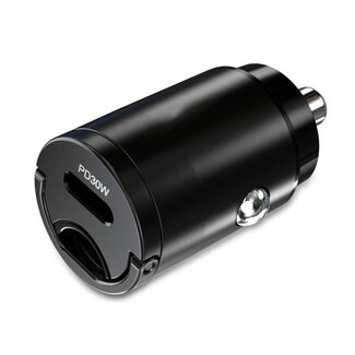 Mobilize Mobilize Car Charger USB-C 30W with PD/PPS Black