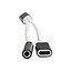 Xccess USB-C Splitter with 3.5mm Jack White/Black
