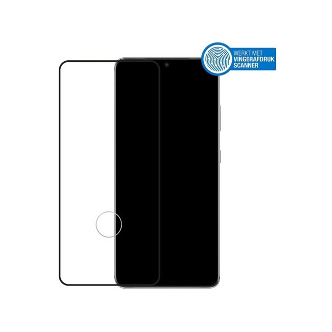 Mobilize Edge-To-Edge Glass Screen Protector Samsung Galaxy S21 Ultra 5G Black Edge Glue