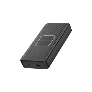OtterBox OtterBox Dual Port Fast Charge Power Bank 15000 mAh 18W + Qi Wireless Charger 10W Black